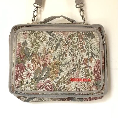 Bernina Tapestry Sewing Accessory Travel Bag Suitcase Shoulder Strap Vtg NWOT - Image 1 of 4