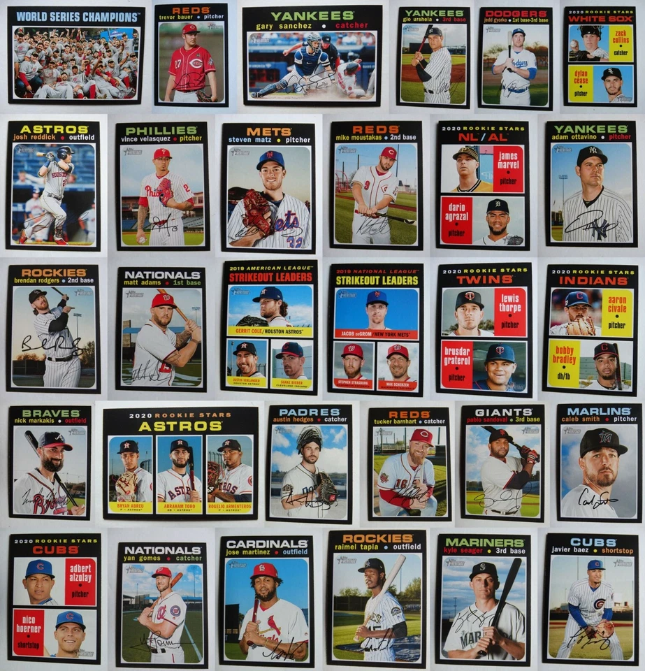 2020 Topps Heritage Baseball Card Complete Your Set You U Pick From List 1-250 - Image 1 of 1