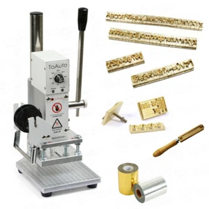 Digitale Heißfolie Stanzmaschine Leder Presse Logo Druck Bronze 220V - Bild 1 von 36