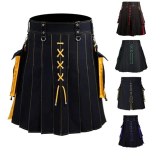Winter Men's Skirt Autumn Casual Colorblock Daily Holiday Slight Stretch - Bild 1 von 31