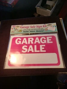 Hy-Ko Sign, Garage Sale Kit KIT-13 New In Plastic. Signs Arrows Prices Inventory - Picture 1 of 3