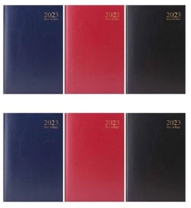 2023 A4 / A5 /A6 Hardback Day A Page / Week to View new Diary Pastel colour new - Photo 1/8