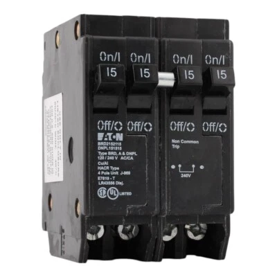 НОВЫЙ EATON BRD2152115 DNPL1515 QUAD АВТОМАТИЧЕСКИЙ ВЫКЛЮЧАТЕЛЬ 15A 4P 3PH 120/240V - Изображение 1 из 3