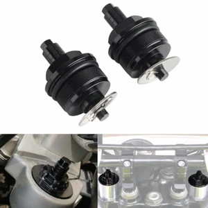 Black Front Fork Shock Absorber Screw Bolts For Suzuki GW250 12-21 GSX250R 18-23 - Picture 1 of 8