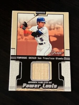 TSUYOSHI SHINJO 2002 Flair FERRAMENTAS ELÉTRICAS taco usado em jogos METS - Imagem 1 de 2