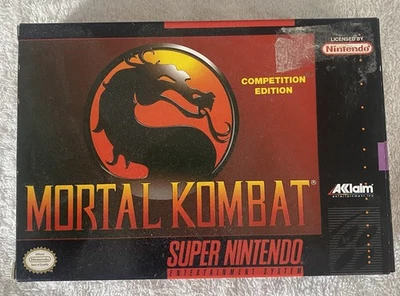 Mortal Kombat Competition Edition (Super Nintendo, 1999) CIB Poster Included - Image 1 of 4