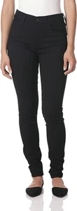 Damen Jeans Hose Levi Super Skinny High Rise Schwarz 4 Kurz - Bild 1 von 15