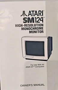 SM124 High-Resolution Monochrome Monitor Owners Manual; Atari ST Manual ONLY - Picture 1 of 2
