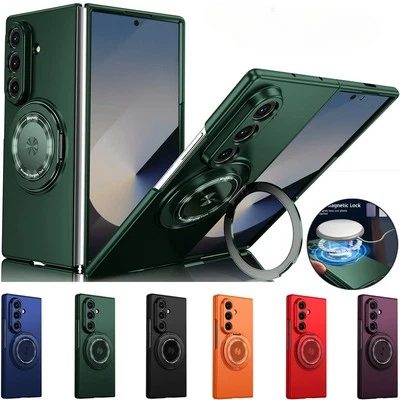 For Samsung Galaxy Z Fold 7 6 5 4 3 Shockproof Magnetic Case Rotate Stand Cover