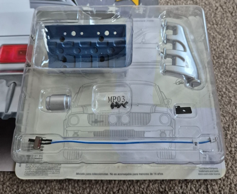 1/8 DEAGOSTINI Costruire il Proprio Ford MUSTANG 1967 Shelby GT-500 Problema 72 - Immagine 1 di 1