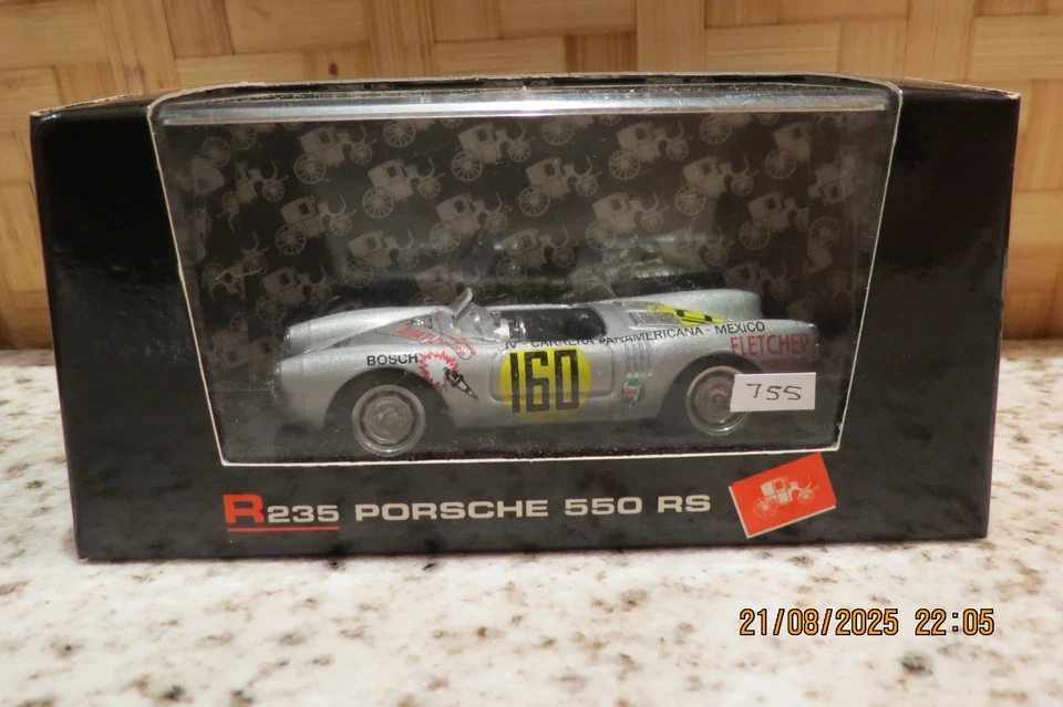 BRUMM 1/43 : PORSCHE 550 RS "Carrera Mexico" en boîte d'origine - Photo 1/4