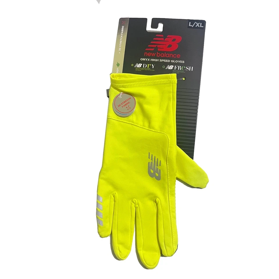 Guantes para correr New Balance Onyx de alta velocidad amarillo neón o verde talla L/XL Foto 1 de 1