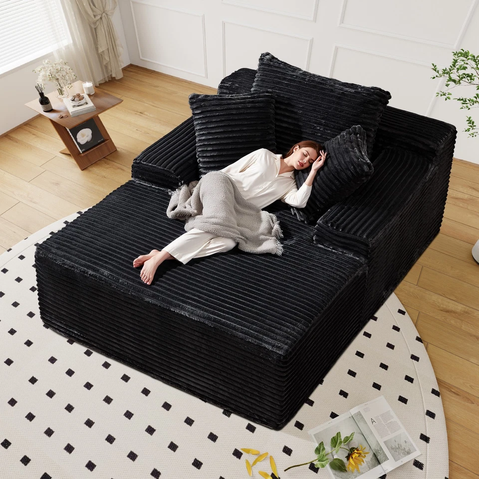 Негабаритный шезлонг шезлонг стул для помещений, бескостный диван с мягкой обивкой диван кровать память  - Изображение 1 из 1