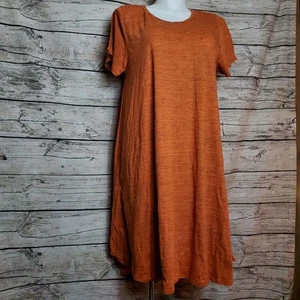 Vestido Lularoe Carly Naranja Alto Bajo Talla 3XL NUEVO CON ETIQUETAS  - Imagen 1 de 7