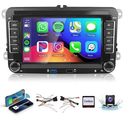Autoradio VECHTEL WirelessCarplay Android,VW Golf Passat Jetta,tiguan Touran Ecc - Immagine 1 di 4