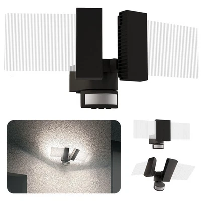 LINTO Außenwandleuchte mit Bewegungsmelder IP54 LED Wandstrahler Fluter drehbar  - Bild 1 von 4