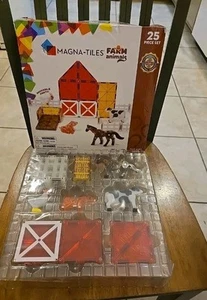 MAGNA-TILES Farm Animals  25 Piece Set Brand new box has damage - Picture 1 of 7