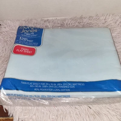 Hoja plana doble Morgan Jones Twilite de Springs Mills azul claro envío gratuito  Foto 1 de 3