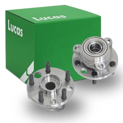 Par Lucas: 2 cojinetes de rueda delantera izquierda derecha nuevos y buje Chevrolet Buick Cadillac Foto 1 de 4