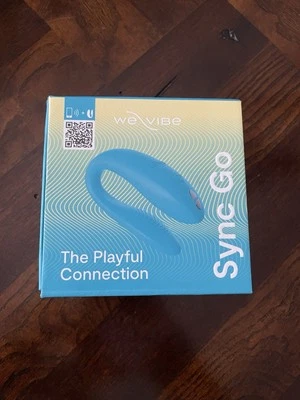 We-Vibe Sync Go, Juguete para Parejas, Bluetooth, Control Remoto, USB Recargable, Juguete Sexual Azul Foto 1 de 4