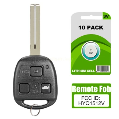 10 For 1998 1999 2000 2001 2002 Lexus GS400 GS300 Key Fob Remote HYQ1512V TOY48 - Image 1 of 4
