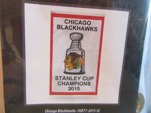 Chicago Blackhawks banner 3 x 5 flag NEW Stanley Cup Champions 2015 Kane Toews Cover