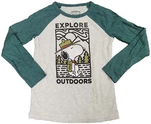 Explore Outdoors Peanuts Snoopy Dog Boys T-Shirt - Picture 1 of 7