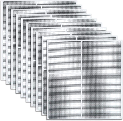 HBERCAI 30 Pezzi Kit Riparazione Zanzariere,Toppa Zanzariera Aggiusta Zanzariera Toppe p