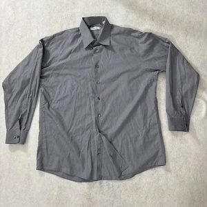Camisa con botones de manga larga 100 % algodón CALVIN KLEIN para hombre talla 17/34-35 - Imagen 1 de 6