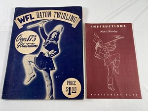 1948 WFL Baton Twirling Over 173 Illustrations with Montgomery Ward Booklet - Bild 1 von 11