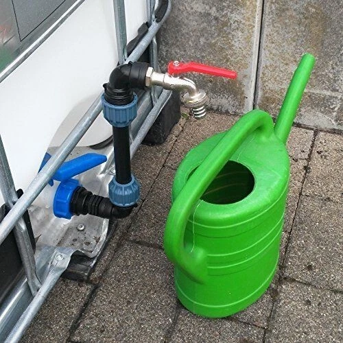 IBC Schwanenhals 3/4" Auslaufhahn Regenwassertank Regenfass Container Adapter - Bild 1 von 1