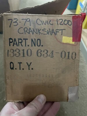 Cigüeñal nuevo stock antiguo nuevo Honda Civic 1200 1973-1979 13310-634-010 Foto 1 de 4