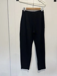 Yarra Trail Women’s Pants Size 12 Black Elastic Waist Straight Stretch Med Knit - Picture 1 of 6