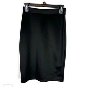 Doublju black pencil skirt womens medium knee length classic workwear - Picture 1 of 7