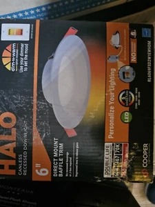 HALO HLB 6 in. Selectable CCT Canless Recessed LED Kit NEW IN BOX - Picture 1 of 12