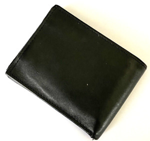 Saks Fifth Avenue on 5th Men’s Black Leather Bifold Wallet ID Holder