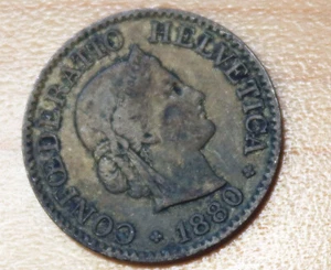 1880 Switzerland 10 Rappen - Picture 1 of 2