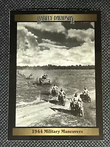 1993 Collect-A-Card HARLEY DAVIDSON #270 1944 MANOVRE MILITARI - Foto 1 di 2