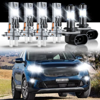 Para Para Kia Sorento 2015-2017 2018 LED Faro Alto Bajo + Kit de luz antiniebla Foto 1 de 4