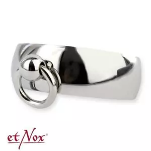 Story of O Ring mit Ring Edelstahl silber etNox gewölbt BDSM SM Fetisch Slave - Bild 1 von 2