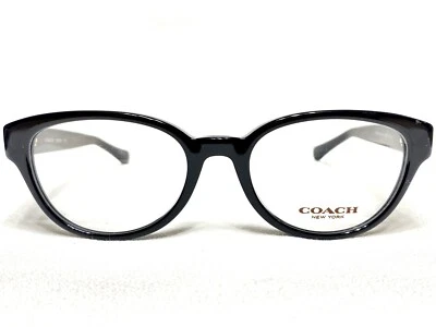 NUEVO Monturas de gafas Coach HC6069 5002 para mujer negras ovaladas de diseñador 49/17~135 Foto 1 de 4