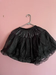 Black Tulle Tutu Skirt Costume Slip S/M - Picture 1 of 3