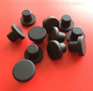 Black Hollow Hole Plugs Silicone Blanking Masking Finishing Inserts 3/3.5~14mm - Bild 1 von 7