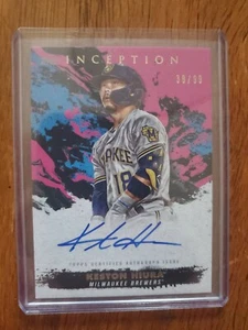 2021 Topps Inception Keston Hiura Pink Auto 39/99 - Picture 1 of 6