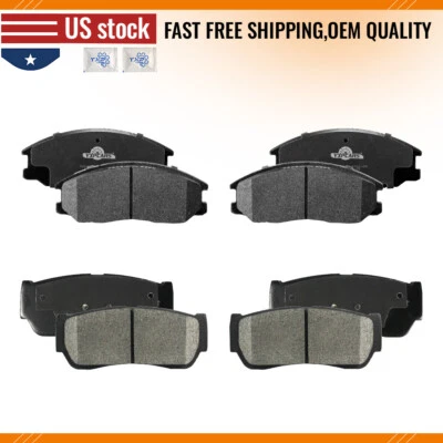 Juego de pastillas de freno de disco cerámicas delanteras traseras para Kia Sorento 2003 2004 2005 - 2009 Foto 1 de 4