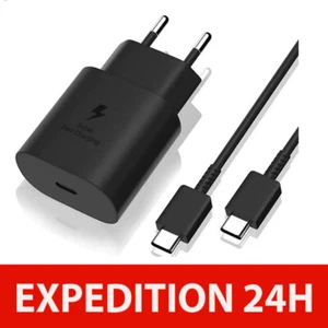 25W USB C Fast Charger for Samsung Galaxy S24 S23 S22 Z Fold 4/5 with Cable - Picture 1 of 10