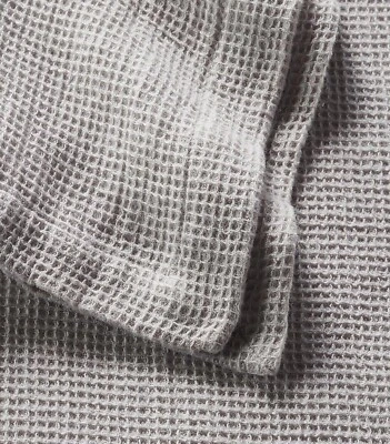 Cobertor de cama Ralph Lauren Home Rhys waffle completo queen cinza $355 - Imagem 1 de 4