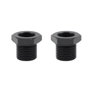 2PCS Black 5/8-24 to 3/4-16 Automotive Threaded Oil Filter Adapter High Quality - Picture 1 of 7