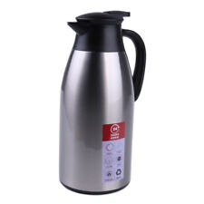 2 Liter Stainless Steel Double Walled Vacuum Insulated Carafe, Press Button Top