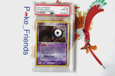 Pokemon Unown Holo EX Unseen Forces Rare #Y/28 PSA 10 Gem Mint - Image 1 of 2